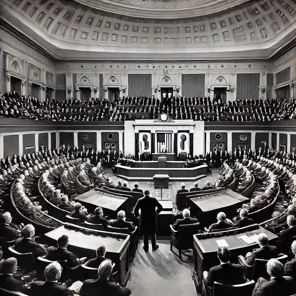 Winston Churchill Addresses the U.S. Congress: A Call to Arms for Democracy