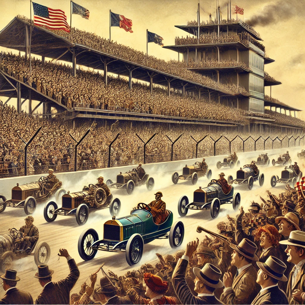 First Race Held at the Indianapolis Motor Speedway