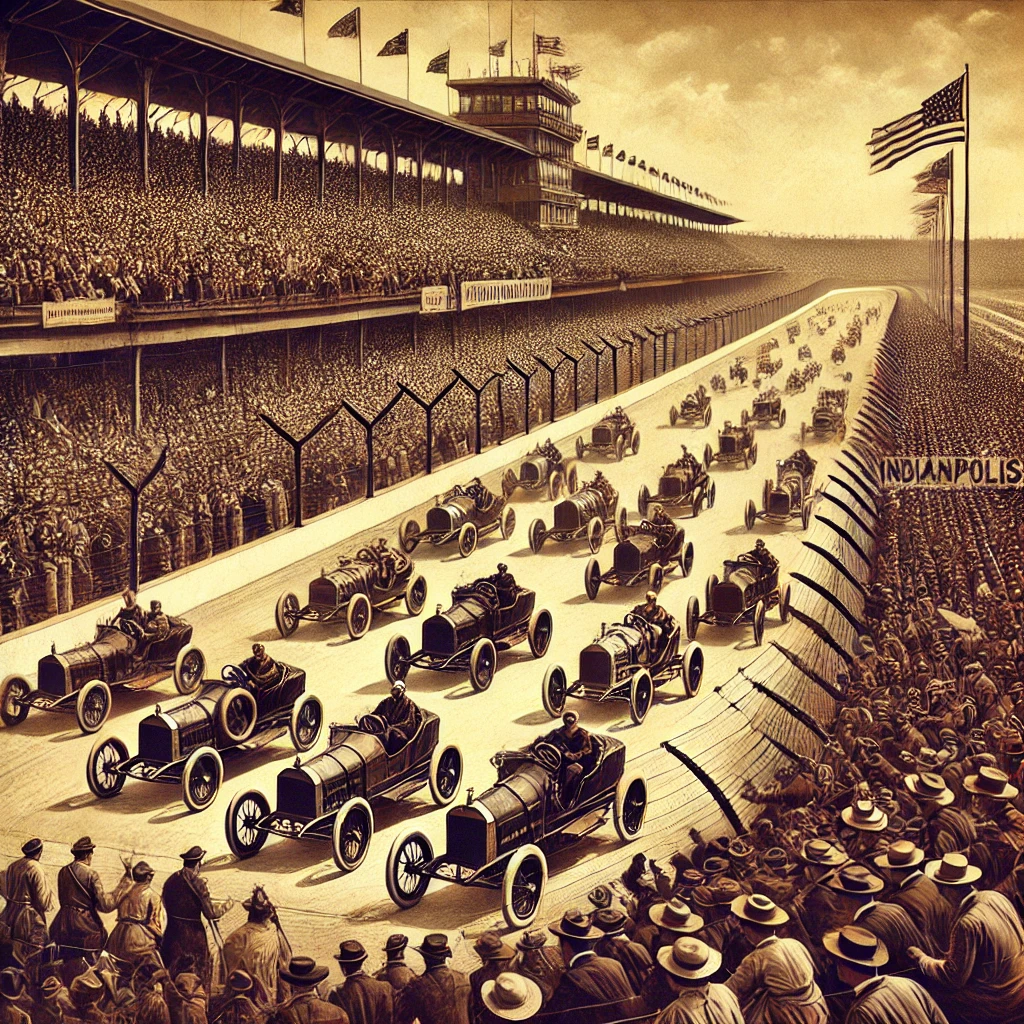 First Race Held at the Indianapolis Motor Speedway