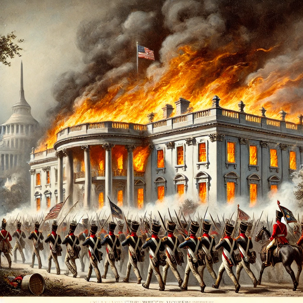 British Troops Set Fire to the White House