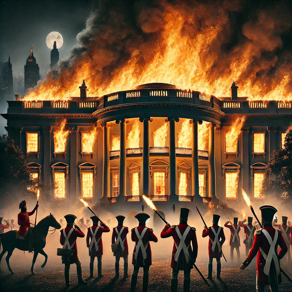 British Troops Set Fire to the White House