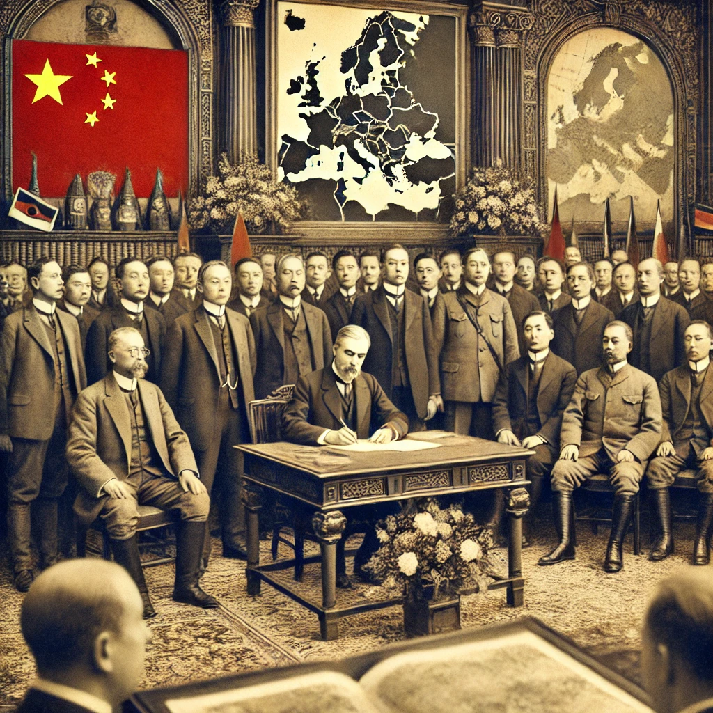 China Declares War on Germany
