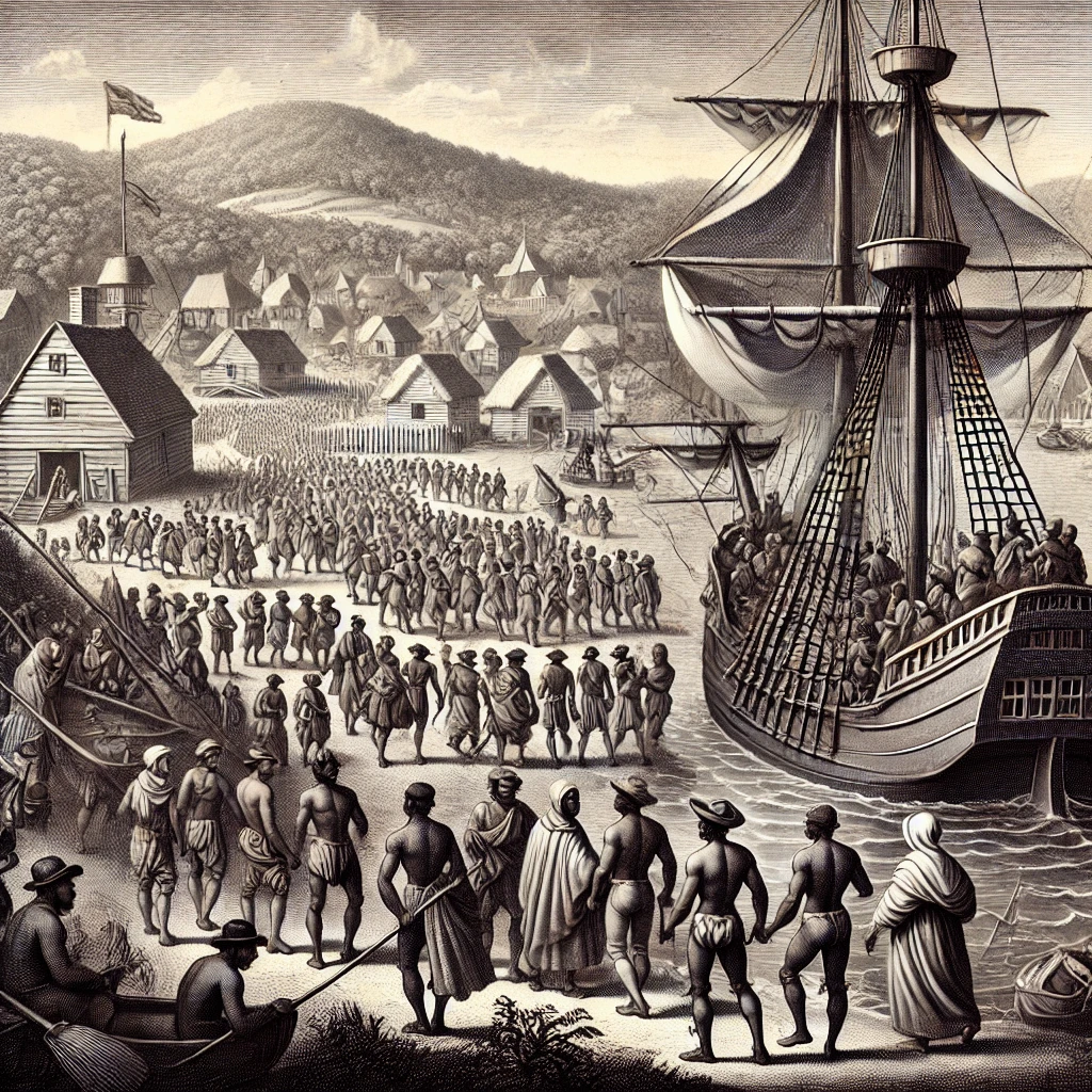 First Enslaved Africans Arrive in Jamestown, Setting the Stage for Slavery in North America