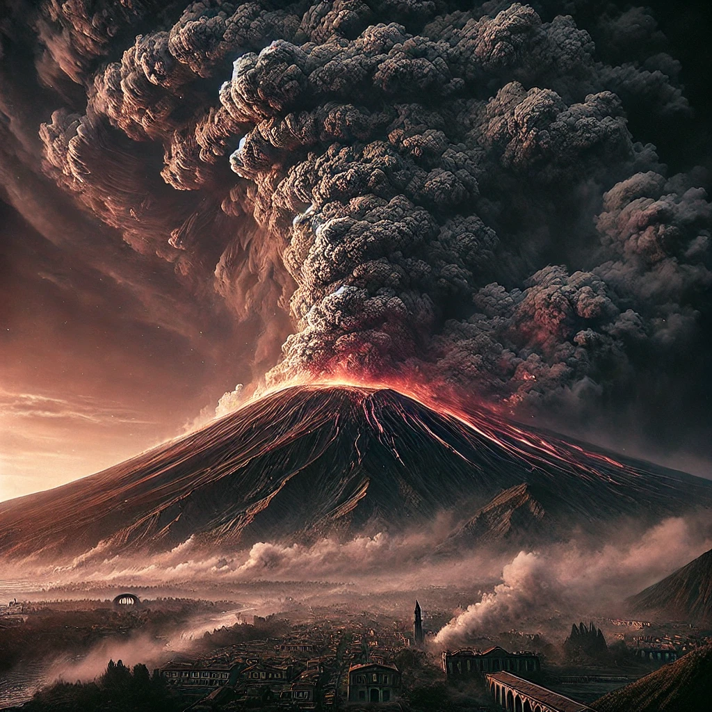 Mount Vesuvius Erupts