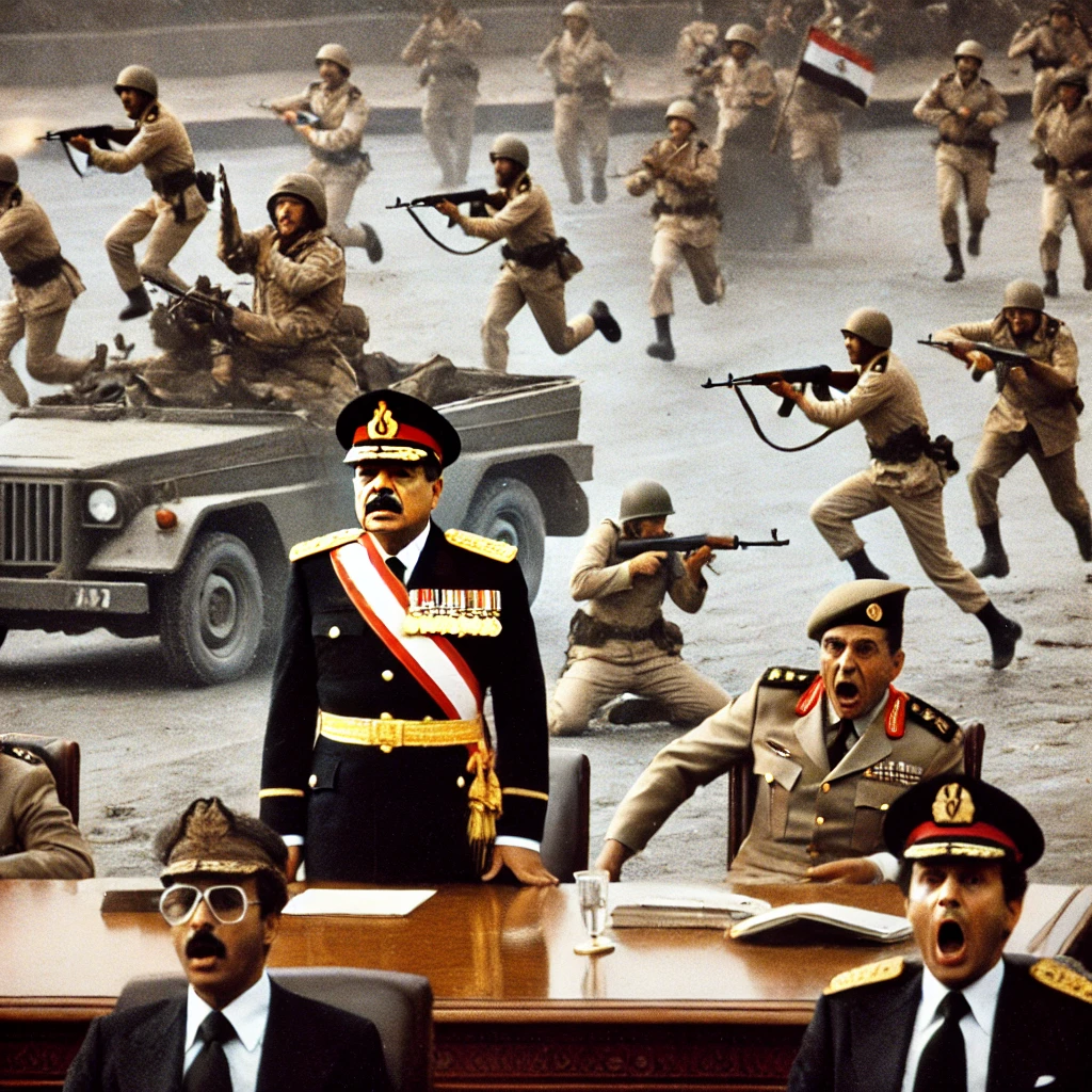 The president of Egypt is assassinated