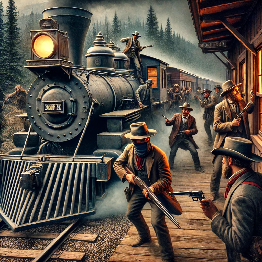 The Reno brothers carry out the first train robbery in U.S. history