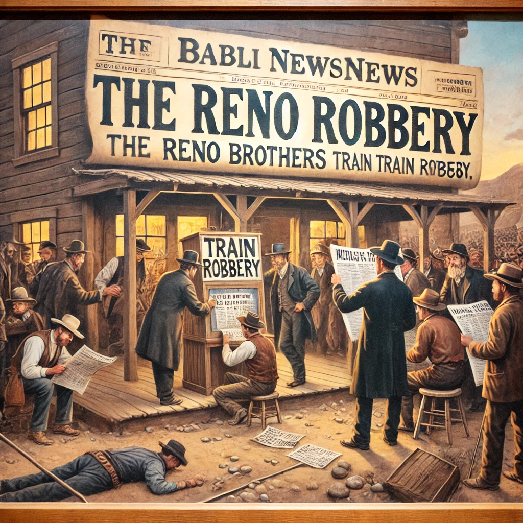 The Reno brothers carry out the first train robbery in U.S. history